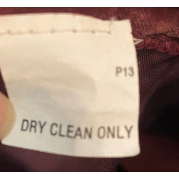 Vintage Lord & Taylor Burgundy Velvet Skirt Suit Set Small - Picture 7 of 16